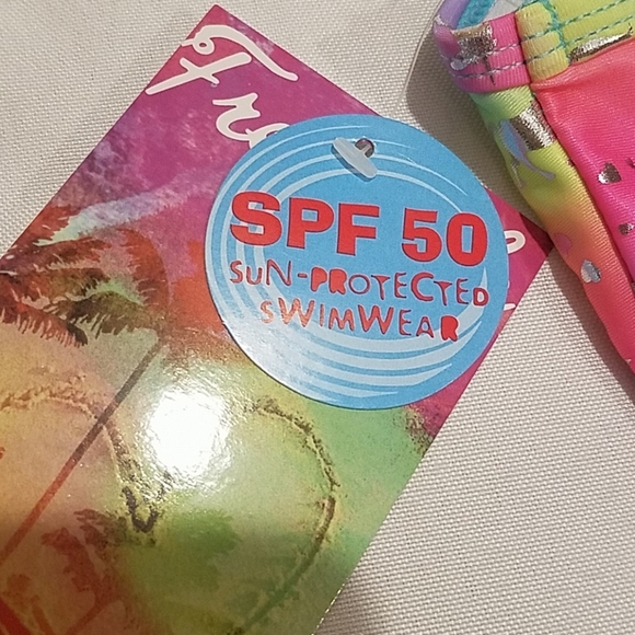 Unicorn Rainbow Swimsuit Girl's Size 24 Months one piece Baby Bathing Swim - Picture 6 of 7